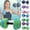 #033-Mint Green, variant on Water Dumbbells for Pool Exercise EVA Foam Aqua Weights for Resistance Training Low-Impact Water Suitable for Women Seniors Kids Chlorine-Resistant,Purple