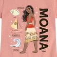 thumbnail image 3 of Disney - Moana Voyager Powerful Strong  - Toddler & Youth Girls Short Sleeve Graphic T-Shirt, 3 of 5