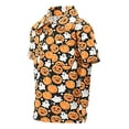 thumbnail image 2 of Boys Pumpkins Ghosts Halloween Tshirt Polo (4Y, Orange), 2 of 5
