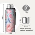 thumbnail image 7 of 20 Oz Pioneer Flower Coffee Tumbler Double Wall Insulated Stainless Steel Water Bottle | Metal Reusable Thermoses Flask with Cup Cap | Leak & Sweat Proof with Anti-Dust Lid, 7 of 7