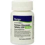 PADDOCK LABORATORIES Ferrous Gluconate Tablets, 324mg, 100 Count