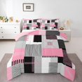 thumbnail image 1 of Erosebridal Geometric Stripe Bedding Twin Comforter Set,Rectangle Lines Down Comforter,Patchwork Decor,Reversible,Lightweight,2-Piece, 1 of 7