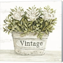 Great Art Now Vintage Floral by Cindy Jacobs, Canvas Wall Art, 12W x 12H