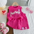 thumbnail image 2 of MEZZALL Summer Toddler Girls Sleeveless Floral Vest T-Shirt Tops Shorts Outfits Cute Baby Wear, 2 of 6