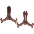 thumbnail image 3 of 2pcs Plate Display Stand Dish Easel Rack Desktop Display Holder Wood Easels, 3 of 8
