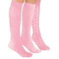 thumbnail image 2 of Collections Etc Stylish & Comfortable 15-20mmHg Compression Knee High Stockings, 3 Pairs - Made in USA, 2 of 7