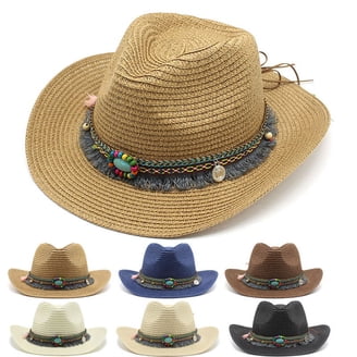 2022 summer paper straw hollow fedora hats for uni... - Grandado