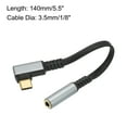 thumbnail image 3 of USB Type C to 3.5mm Female Headphone Jack Adapter USB C to Aux Audio HiFi Digital Converter Cable Cord 5.5", Grey, 3 of 4