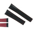 thumbnail image 2 of 22MM LEATHER BAND STRAP CLASP FOR TAG HEUER CARRERA 16 CV2A10 BLACK RED STITCH, 2 of 2