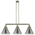 thumbnail image 3 of Innovations Lighting  Cone 3 Light 44" Stem Hung Island Light Antique Brass/Plated Smoke, 3 of 5