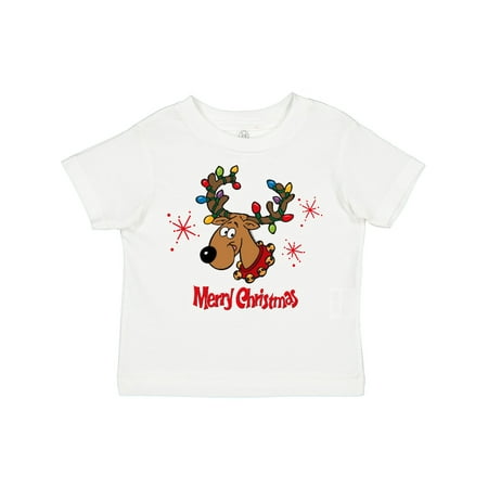 

Inktastic Merry Christmas Reindeer Gift Toddler Boy or Toddler Girl T-Shirt