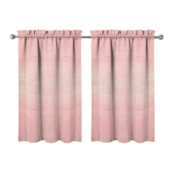 Abstract Oil Paiting Watercolor Kitchen Curtains - Vintage Tier Cafe Curtains for Bathroom Living RV Rod Pocket Window Drapes 36 Inch 2 Panels Set 28"x36" Window Treatment Tiers
