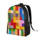 thumbnail image 2 of Balery Colorful Plastic Blocks Pattern Mochila - Mochila Estilosa y Duradera para Laptop de 15 Pulgadas con Tela Oxford Impermeable, 2 of 8