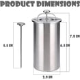 thumbnail image 7 of Deli Meat Press Stainless Steel, Ham Press Mold for Deli Meats with Thermometer and Spring Mechanism, Sturdy & Durable Lunch Meat Press for Healthy Homemade Sandwiches, 7 of 7