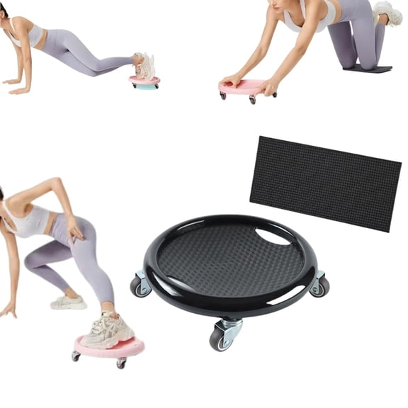 Ab Roller Wheel, Women's Multifunctional Abdominal Wheel Board with Mat,360° Rotating,for Home Gym, Full Body Fat Burning & Abdominal Training