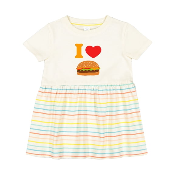 Inktastic I Love Cheeseburgers Girls Baby Dress