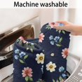 thumbnail image 5 of Pioneer Flower Floral Print Pattern Bathroom Rugs Mat, Non Slip Microfiber Bathroom Rug with Rubber Backing, Soft Mats for Bathroom Floor Tub Shower, 24"x60", 5 of 5