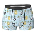 thumbnail image 6 of Men's Boxer Briefs, Cartoon Cat Soft Comfy Mens Underwear Boxer Briefs Breathable With Widen Waist, 6 of 7