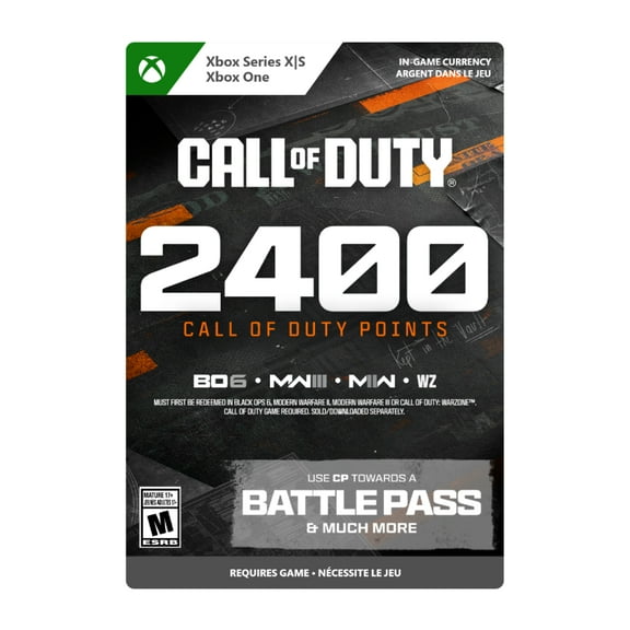 2,400 CALL OF DUTY POINTS $26.99 (Digital Code)