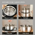 thumbnail image 5 of Portable Rice Cooker Vegetable Steamer Basket Veggie Steaming Basket for Cooking Stainless Steel Steamer Insert, 5 of 8