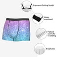 thumbnail image 3 of Picia Multicolor Glitter Pattern Men’s Boxer Briefs – Soft & Breathable Underwear, Stretchy & Comfortable Fit, Supportive Pouch Design, Moisture-Wicking-XX-Large, 3 of 5