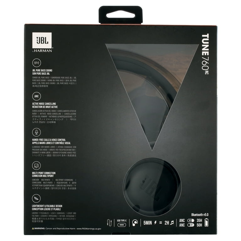 JBL Tune 760NC Bluetooth Headset with Pure Bass, Over-Ear JBL Tune 760NC Bluetooth Headset with Pure Bass, Over-Ear