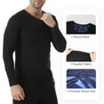 thumbnail image 4 of LALAMELON Sauna Shirt for Men Long Sleeve Slimming Sweat Enhancer Waist Trainer Heat Trapping Workout Body Shaper, 4 of 6