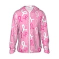 thumbnail image 1 of Fotbe Breast Cancer Awareness (3) Chaqueta con Protección Solar UPF 50+ para Hombre y Mujer, Camisa con Capucha y Bolsillos-Large, 1 of 7