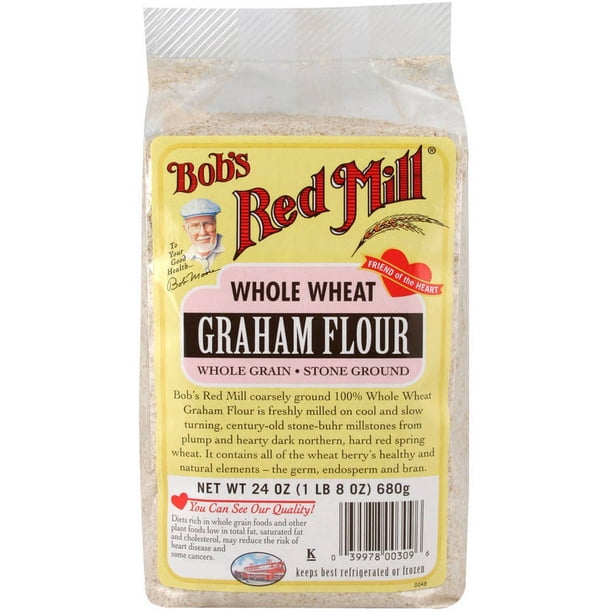 Bob's Red Mill Whole Wheat Graham Flour, 24 oz, (Pack of 4) Walmart