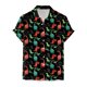 thumbnail image 3 of Camisas Para Hombre Manga Larga Regular Fit Hombres manga corta primavera verano casual impreso camisas top blusa camisas (Black, S), 3 of 7