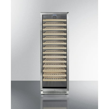 Summit Swc1926bc 24 In Wide 165 Bottle Capacity Built-In / Free Standing Wine Cooler -