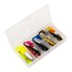 thumbnail image 4 of Señuelos de pesca,Kit de señuelos de pesca de cebos blandos Swimbait con caja,Mini señuelo de pesca Tackle Paddle Tail Crankbait,Señuelos de pesca de buceo hundidos en 3D con gancho,Soft, 4 of 9