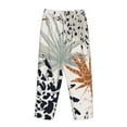 thumbnail image 5 of Kll Womens Tropical Leaves Print Pajama Pants Soft Pajama Bottoms For Women Cozy Lounge Pants, 5 of 9