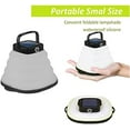 thumbnail image 3 of (Negro) Luz de camping plegable, linterna solar portátil para exteriores, luz de emergencia recargable, diseño en forma de cuenco, 3 of 5