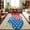 Brown, variant on 4th of July Washable Area Rug 5 x 7 ft USA Ribbon Bow America Map Daisy Vintage Soft Non Slip Rugs Stain Repellent Indoor Felt Carpet for Living Dining Room Bedroom Home Office