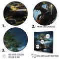 thumbnail image 3 of Designart "Nocturnal Tree In Surreal Twilight" Tree Redwood Floater Framed Canvas Wall Art, 3 of 5