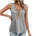 thumbnail image 2 of Njoeus Womens Tank Tops Casual Lace V-Neck Dressy Camisole Summer Sleeveless Tee Shirts Trendy Blouses S-XXL, 2 of 6