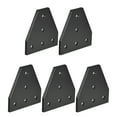 thumbnail image 1 of Placa de unión en forma de T, 60mm x 60mm x 4mm con soporte de unión de 5 agujeros para perfil de aluminio 2020, 5 piezas (negro), 1 of 2
