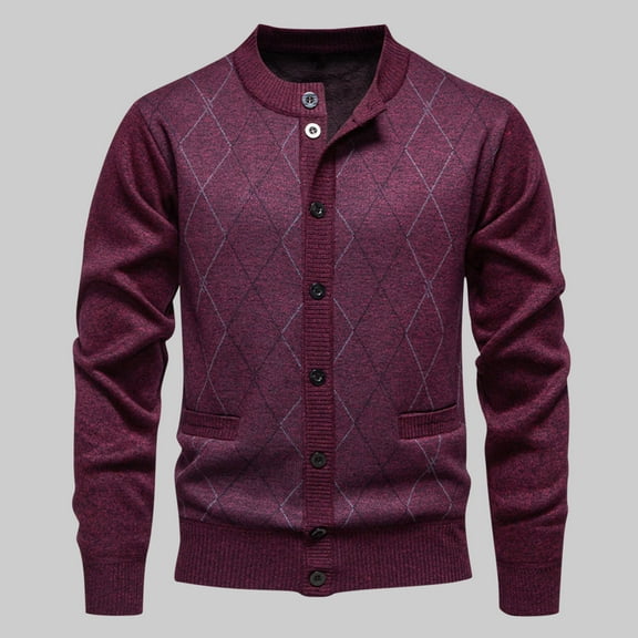 Cardigan Sweaters for Men Fall Casual Button Up Knit Top Open Front Soft Cozy Winter Sweater Jackets