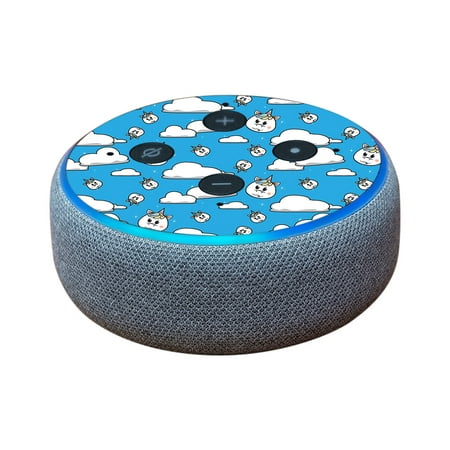 Skin For Amazon Echo Dot (3rd Gen) - Unicorn Clouds | MightySkins Protective, Durable, and Unique Vinyl Decal wrap cover | Easy To Apply, Remove, and Change