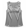 thumbnail image 4 of Fgnfyis Women Tank Tops Casual Solid Color Sleeveless Tank Top Stretch Soft Breathable Summer Basic Shirt for Daily Wear Vest Women's Tops Grey M, 4 of 5