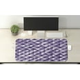 thumbnail image 2 of Abstract Computer Mouse Pad, Monochrome Style Triangles Forming Diagonal Squares, Rectangle Non-Slip Rubber Mousepad X-Large, 35" x 15" Gaming Size, Quartz Purple Grey, by Ambesonne, 2 of 2