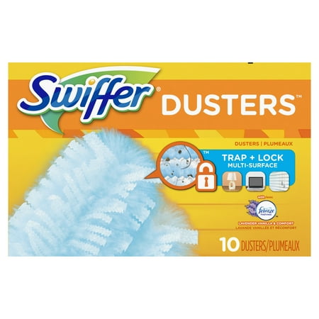 Swiffer 180 Dusters Multi Surface Refills, with Febreze Lavender & Vanilla scent, 10 Count