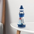 thumbnail image 5 of FeiFu Mini Lighthouses Decor, Handcrafted Wooden Miniature Lighthouses Model, Mediterranean Style Ornament, Nautical Tabletop Light House Decorations for Home, 5 of 5