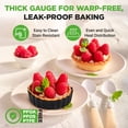 thumbnail image 6 of NutriChef Mini Tart Pans 10 Nonstick Molds With Removable Bottoms | 4 Inch Heavy Duty Steel Quiche Pans | Oven & Dishwasher Safe | Fluted Sides for Sweet & Savory Foods | Includes 200 Parchment Papers, 6 of 7