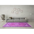 thumbnail image 3 of Ahgly Company Indoor Rectangle Medallion Purple Traditional Area Rugs, 4' x 6', 3 of 4