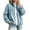 Light Blue, variant on Denim Jackets for Women Full Zip Stand Collar Long Sleeve Vintage Fall Casual Outerwear with Side Pockets(X-Large,Light Blue)