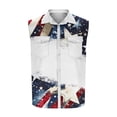 thumbnail image 4 of cllios Mens Vintage T Shirts 4th of July American Flag Tank Top Button Down Casual Sleeveless Muscle Tshirts with Pocket Independence Day Men Tank Tops, 4 of 5