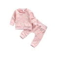 thumbnail image 2 of Baby Sweater + Pants, Flower Pattern Pocket Decoration Clothing, 2 of 8