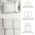 thumbnail image 6 of Noble Linens Clay Natural Geo Lines 2-Piece Duvet Cover Set, Twin/Twin XL, 6 of 11